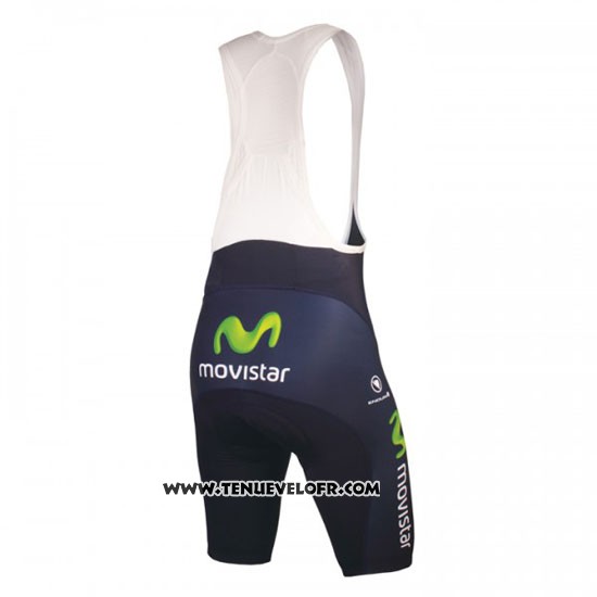 2016 Maillot Ciclismo Movistar Vert et Bleu Manches Courtes et Cuissard